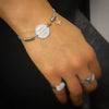 Bracciale My Passion in acciaio con rondelle silver e rose gold - "Travel without limit" -Beloved_gioielli