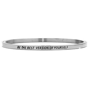 Bracciale rigido con incisione - "Be the best version of yourself -Beloved_gioielli