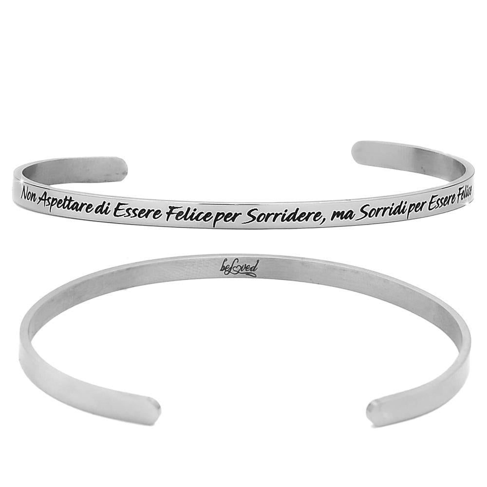 MAISON GIOIELLI FIRENZE - OHANA Bracciale Donna in Ottone con Zirconi Bianchi Placcato Oro, Bracciale Chiusura a Clip Ipoallergenico, Antigraffio e Waterproof (oro bianco MAISON GIOIELLI FIRENZE - OHANA Bracciale Donna in Ottone con Zirconi Bianchi Placcato Oro, Bracciale Chiusura a Clip Ipoallergenico, Antigraffio e Waterproof (oro bianco