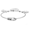 Bracciale rigido donna con charms e incisione - "Love yourself first" -Beloved_gioielli