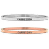 Bracciale rigido in acciaio inossidabile con incisione - "Carpe diem" -Beloved_gioielli