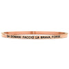Bracciale rigido in acciaio inossidabile con incisione - "Da domani faccio la brava, forse.." -Beloved_gioielli