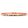 Bracciale rigido in acciaio inossidabile con incisione - "Io e te come nelle favole" -Beloved_gioielli