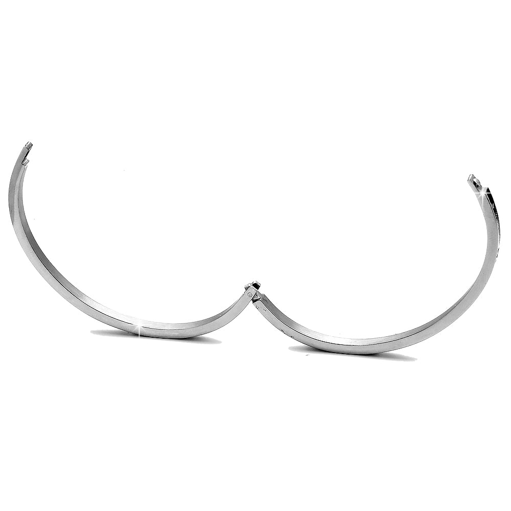 Bracciale Rigido Cuore In Acciaio Inox Personalizzabile Con Foto E Testo - Idea Regalo