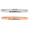 Bracciale rigido in acciaio inossidabile con incisione - "Sei la mia stella" -Beloved_gioielli