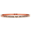 Bracciale rigido in acciaio inossidabile con incisione - "Tutto accade per una ragione" -Beloved_gioielli