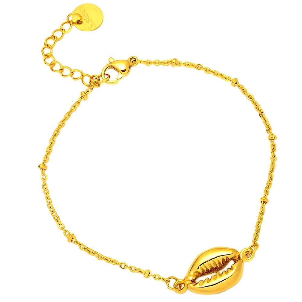 Bracciale SUMMER VIBES con conchiglia - Gold -Beloved_gioielli