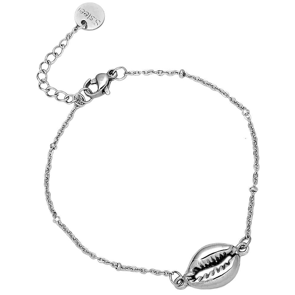 Bracciale SUMMER VIBES con conchiglia - Silver -Beloved_gioielli