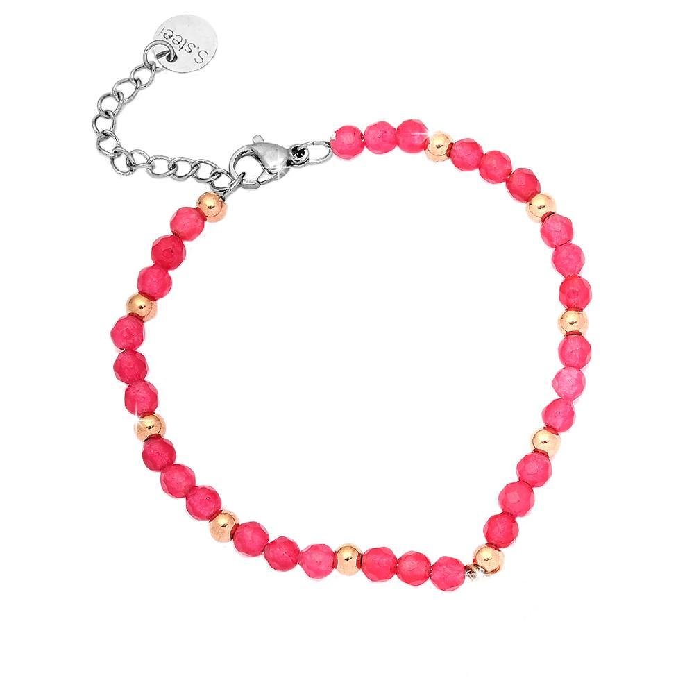 Bracciale SUMMER VIBES con cristalli Hot Pink -Beloved_gioielli