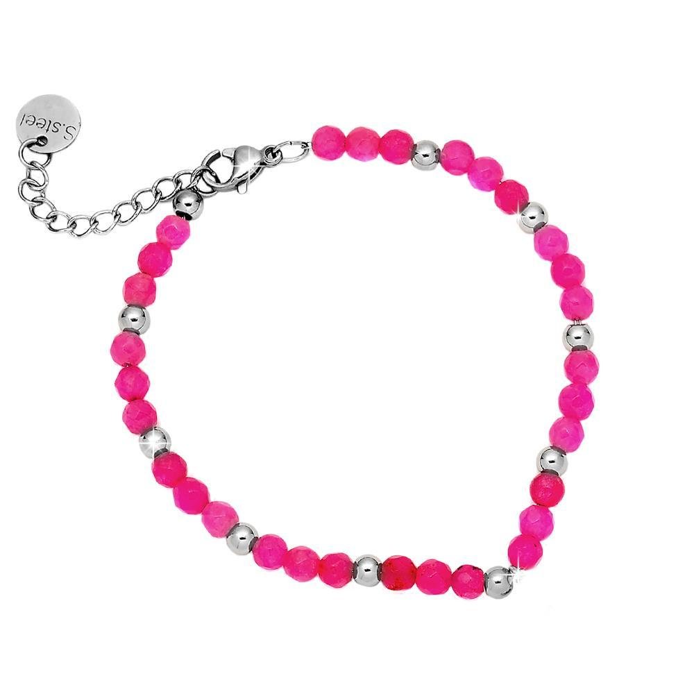 Bracciale SUMMER VIBES con cristalli Hot Pink -Beloved_gioielli