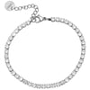 Bracciale Tennis con cristalli - Bianco -Beloved_gioielli