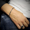 Bracciale Tennis con cristalli - Ematite -Beloved_gioielli