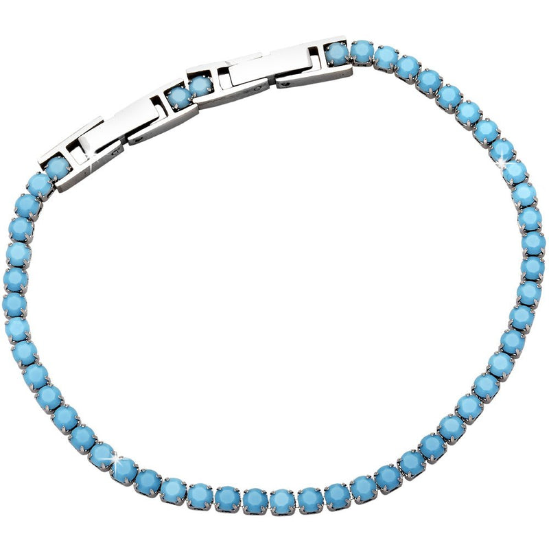 Bracciale Tennis Deluxe confort fit - Turchese -Beloved_gioielli