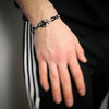 Bracciale uomo con Ancora in acciaio - Black -Beloved_gioielli