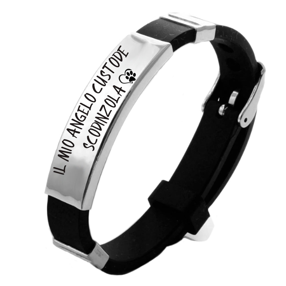 VASSAGO Bracciale Scoiattolo Con Cuore In Acciaio Inox - 'Love You Forever', Regolabile, Per Amanti Animali