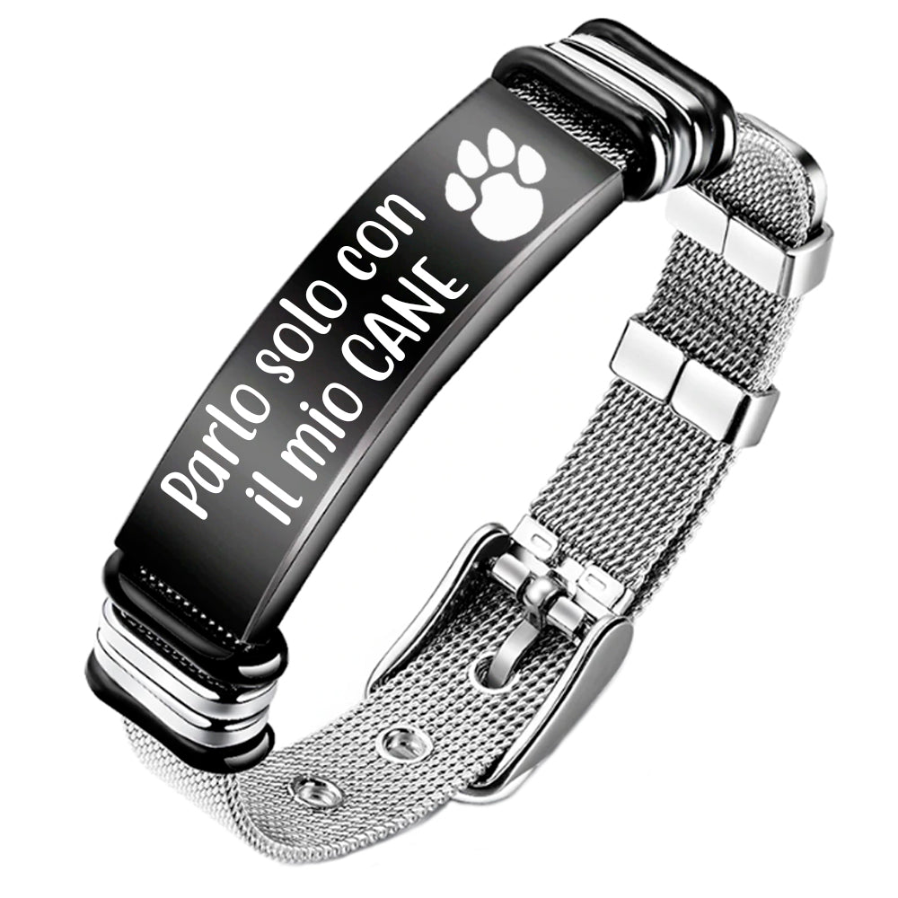 BIAIHQIE Bracciale Portaceneri Sempre Nel Mio Cuore - Acciaio Inox 316L, Regolabile, Per Ceneri Di Animali Domestici
