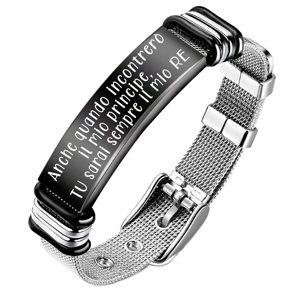 Jessemade Bracciali personalizzati con immagine all'interno Bracciali di proiezione personalizzati per donne uomini braccialetto foto commemorativa regalo di compleanno San Valentino Natale