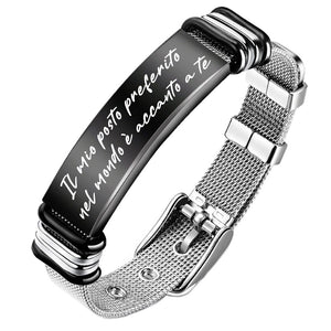 Bracciale Uomo Ti Amo - Regalo San Valentino, Anniversario, Compleanno Bracciale Uomo Ti Amo - Regalo San Valentino, Anniversario, Compleanno
