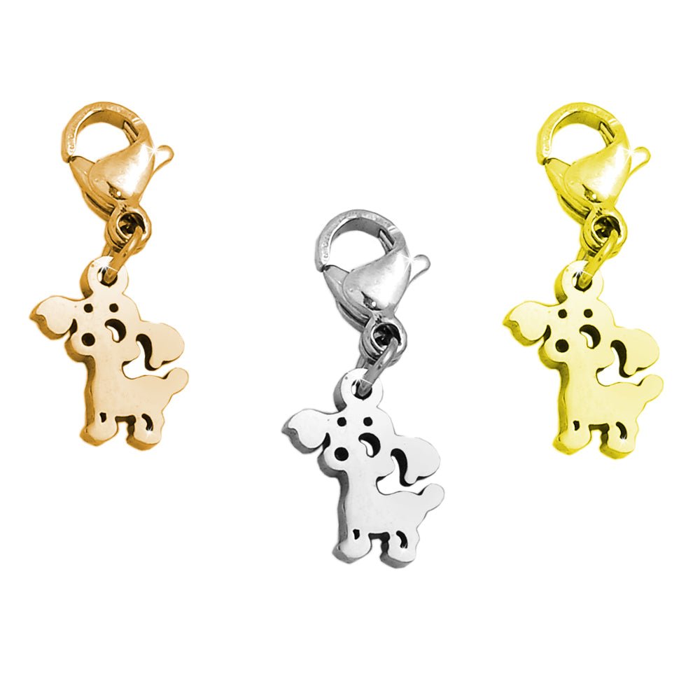 Charm pendente con moschettone a forma di Cagnolino - Scegli la colorazione all'interno -Beloved_gioielli