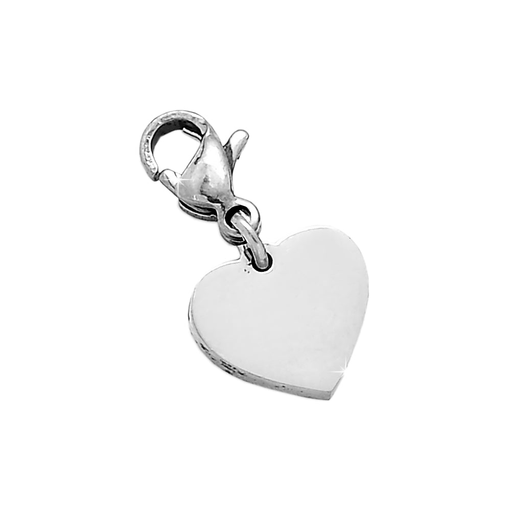 Charm pendente con moschettone a forma di Cuore - Scegli la colorazione all'interno -Beloved_gioielli