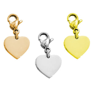 Charm pendente con moschettone a forma di Cuore - Scegli la colorazione all'interno -Beloved_gioielli