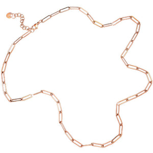 Collana componibile con maglia a profilo squadrato in acciaio colore Rose gold - Scegli la lunghezza all'interno -Beloved_gioielli