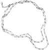 Collana componibile con maglia a profilo squadrato in acciaio colore Silver - Scegli la lunghezza all'interno -Beloved_gioielli