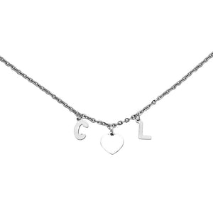 Collana componibile e personalizzabile - Nome o Parola - catenina e lettere Silver -Beloved_gioielli