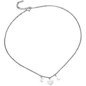 Collana componibile e personalizzabile - Nome o Parola - catenina e lettere Silver -Beloved_gioielli