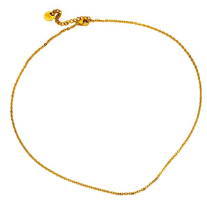 Collana componibile e personalizzabile - Nome o Parola - catenina e lettere Yellow Gold -Beloved_gioielli