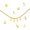 Collana componibile e personalizzabile - Nome o Parola - catenina e lettere Yellow Gold -Beloved_gioielli