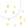 Collana componibile e personalizzabile - Nome o Parola - Cristalli bianchi lettere Gold -Beloved_gioielli