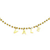 Collana componibile e personalizzabile - Nome o Parola - Cristalli gold lettere Gold -Beloved_gioielli