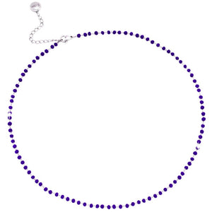 Collana componibile e personalizzabile - Nome o Parola - Cristalli indaco lettere Gold -Beloved_gioielli