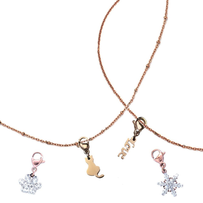 Collana componibile in acciaio colore Rose gold - Scegli il modello all'interno -Beloved_gioielli