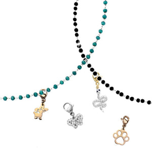 Collana componibile in acciaio con cristalli - Scegli il colore all'interno -Beloved_gioielli