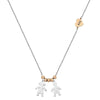 Collana con charms famiglia Silver - Bimbo, Bimba - anche con Incisione -Beloved_gioielli
