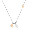 Collana con charms famiglia Silver e Rose gold - Bimbo, Bimba - anche con Incisione -Beloved_gioielli