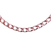 Collana con maglia groumette fantasia in acciaio Rose gold -Beloved_gioielli