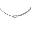 Collana con maglia groumette in acciaio Silver -Beloved_gioielli