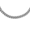 Collana con maglia groumette in acciaio Silver -Beloved_gioielli