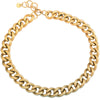 Collana con maglia groumette zigrinata in acciaio Gold - Scegli la dimensione all'interno -Beloved_gioielli