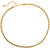 Collana con maglia intrecciata in acciaio Gold -Beloved_gioielli