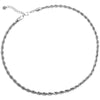 Collana con maglia intrecciata in acciaio Silver -Beloved_gioielli
