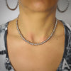 Collana con nodini in acciaio silver e rose gold - Medium -Beloved_gioielli