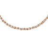 Collana con nodini in acciaio silver e rose gold - Small -Beloved_gioielli