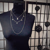 Collana donna Essential tripla in acciaio con 8 Stelle pendenti -Beloved_gioielli