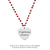 Collana emozionale con cristalli briolè rossi - con incisione Personalizzabile -Beloved_gioielli