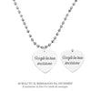 Collana emozionale con cristalli briolè silver - con incisione Personalizzabile -Beloved_gioielli