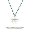 Collana emozionale con cristalli briolè tiffany - con incisione Personalizzabile -Beloved_gioielli